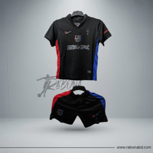 Barcelona Away Kit 2024/25 (Kids Jersey Set)