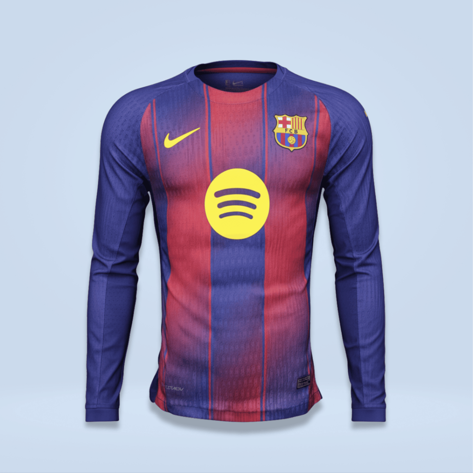 Barcelona Home Kit 2025/26 Full Sleeve – (Player Edition)